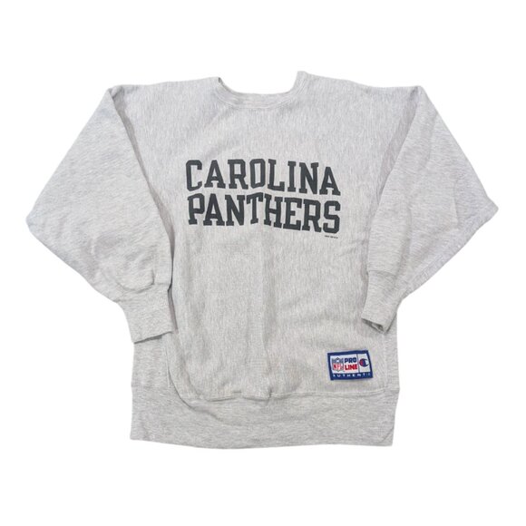 CHAMPION Vintage 1994 Panthers Sweatshirt L Reverse Weave USA NFL Cotton Crewnck - Picture 1 of 13